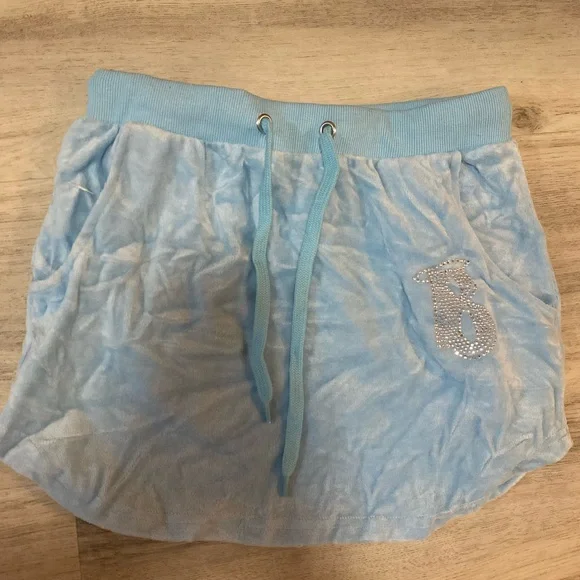 Dolls Kill x Bratz limited edition embellished Bratz blue velour skirt- NWT - Picture 11 of 15